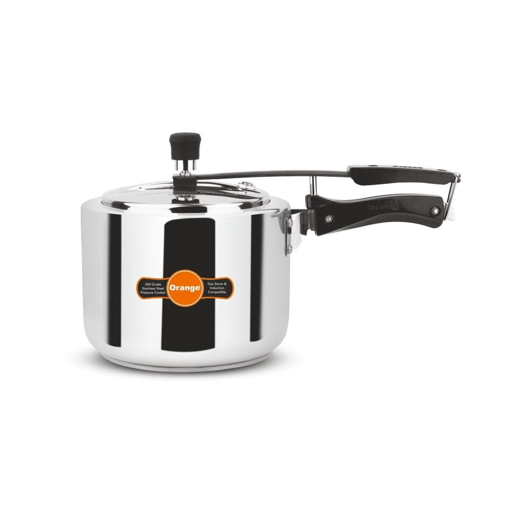 Orange Stainless Steel 3 Litre Pressure Cooker C475494