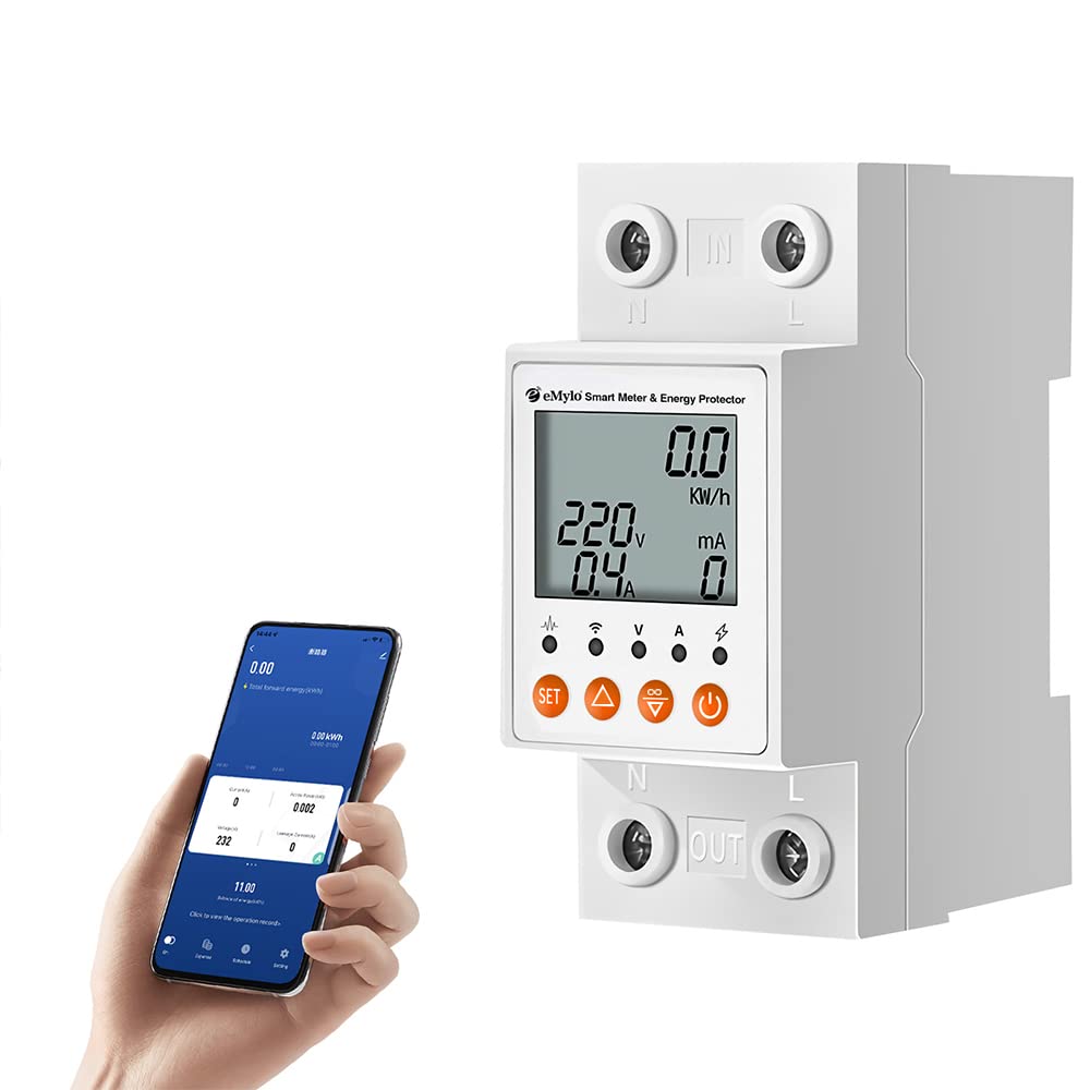 63A Single-Phase WiFi Energy Meter with LCD M398560