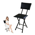 Foldable Counter Height Stool with Backrest F587241