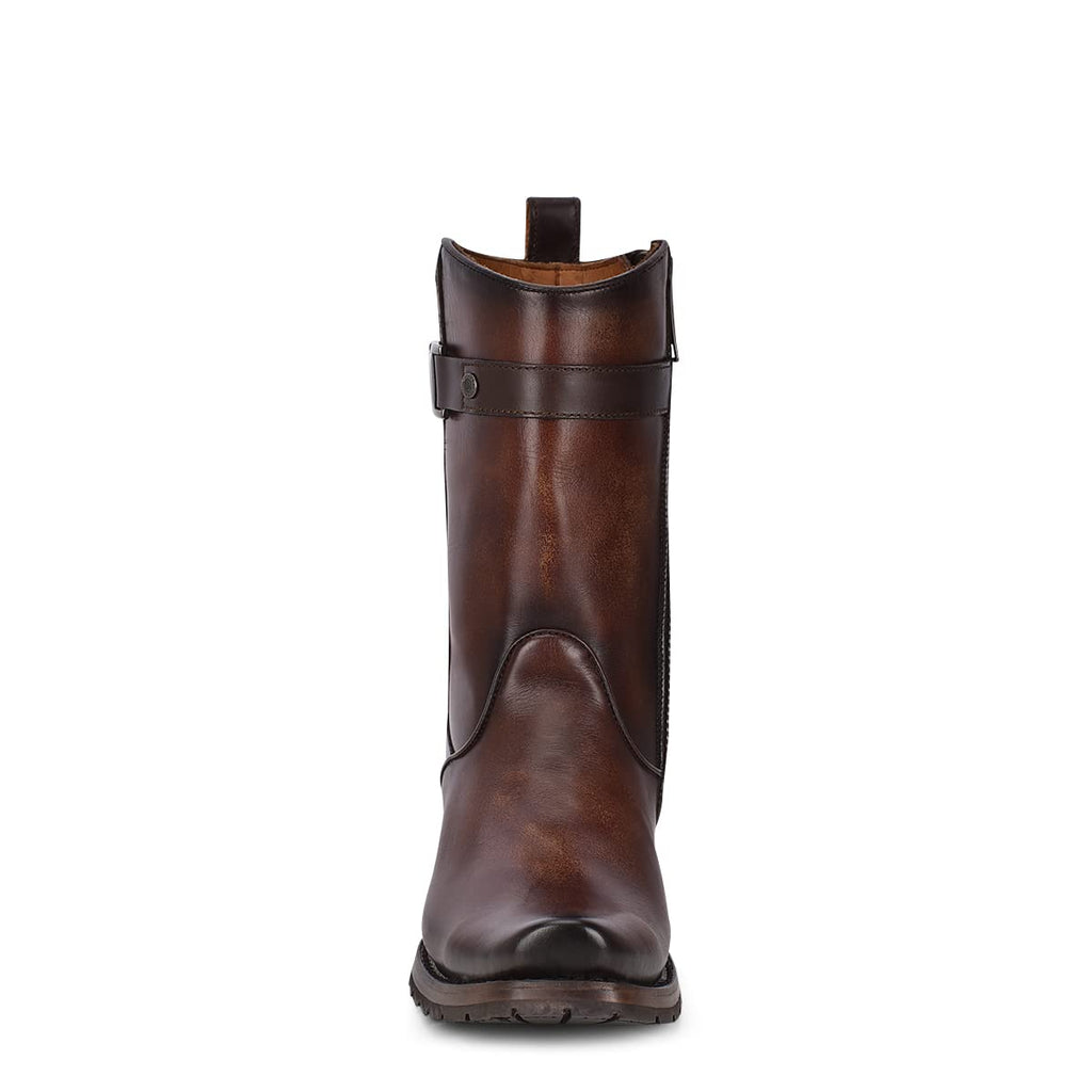 Bovine Leather Boot with Zipper F60288