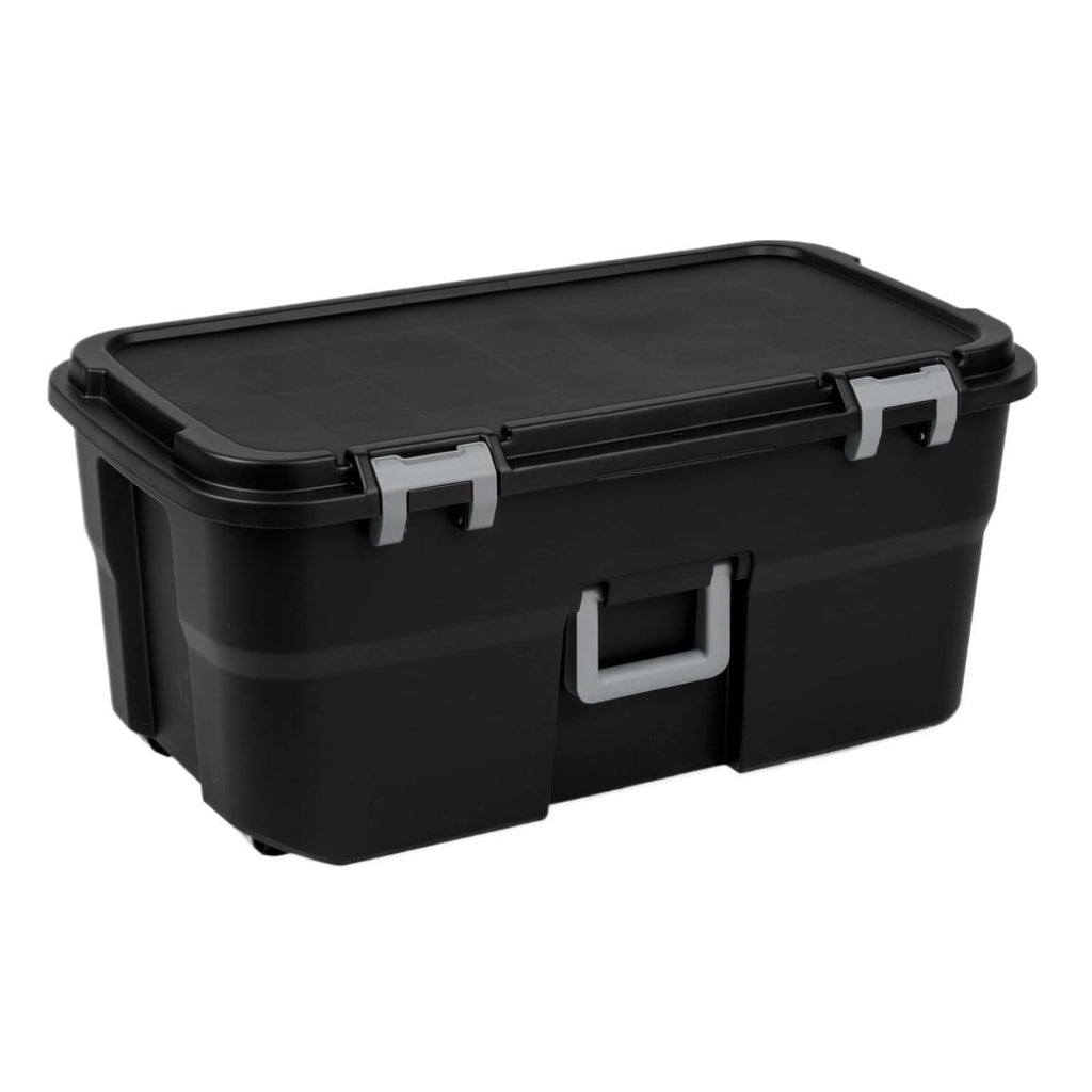 22 Gallon Lockable Wheeled Plastic Storage Trunk R212431
