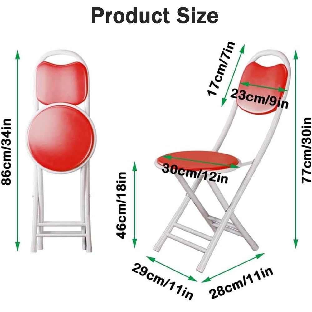 Folding Bar Stool with Padded Cushion Back T7032
