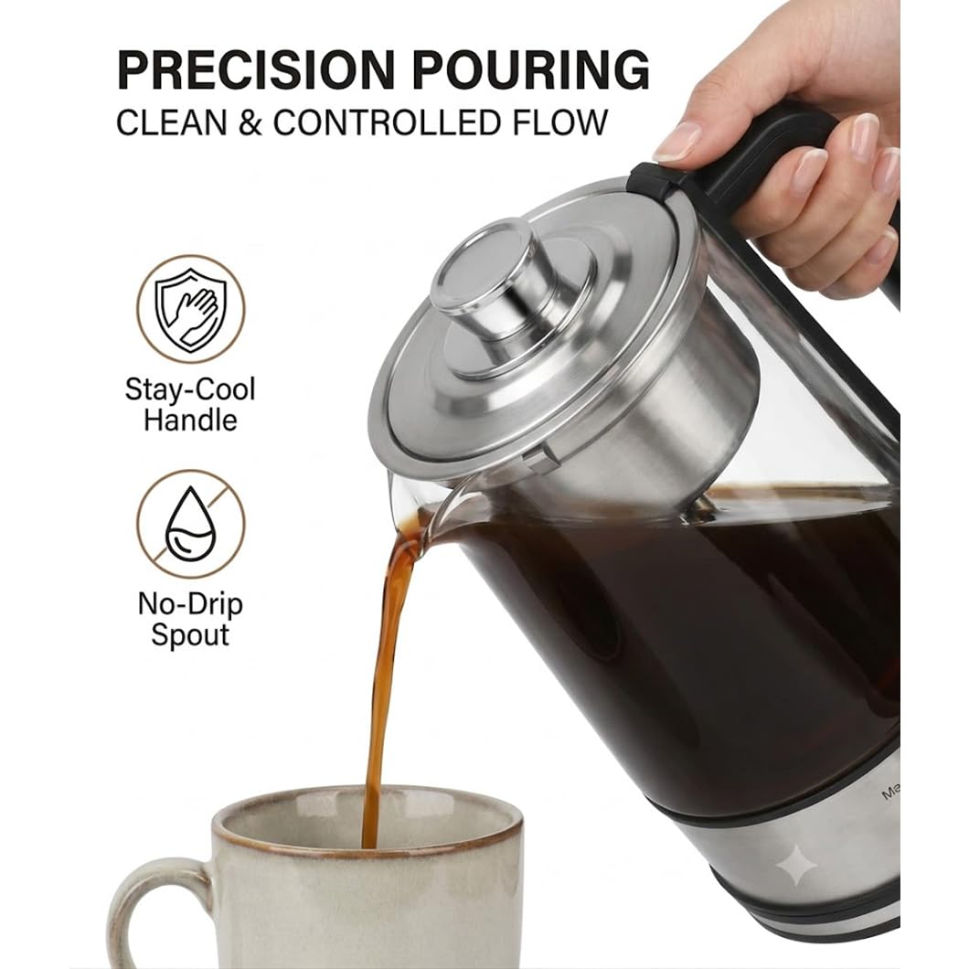 10-Cup Borosilicate Glass Electric Percolator Coffee Pot Q326860