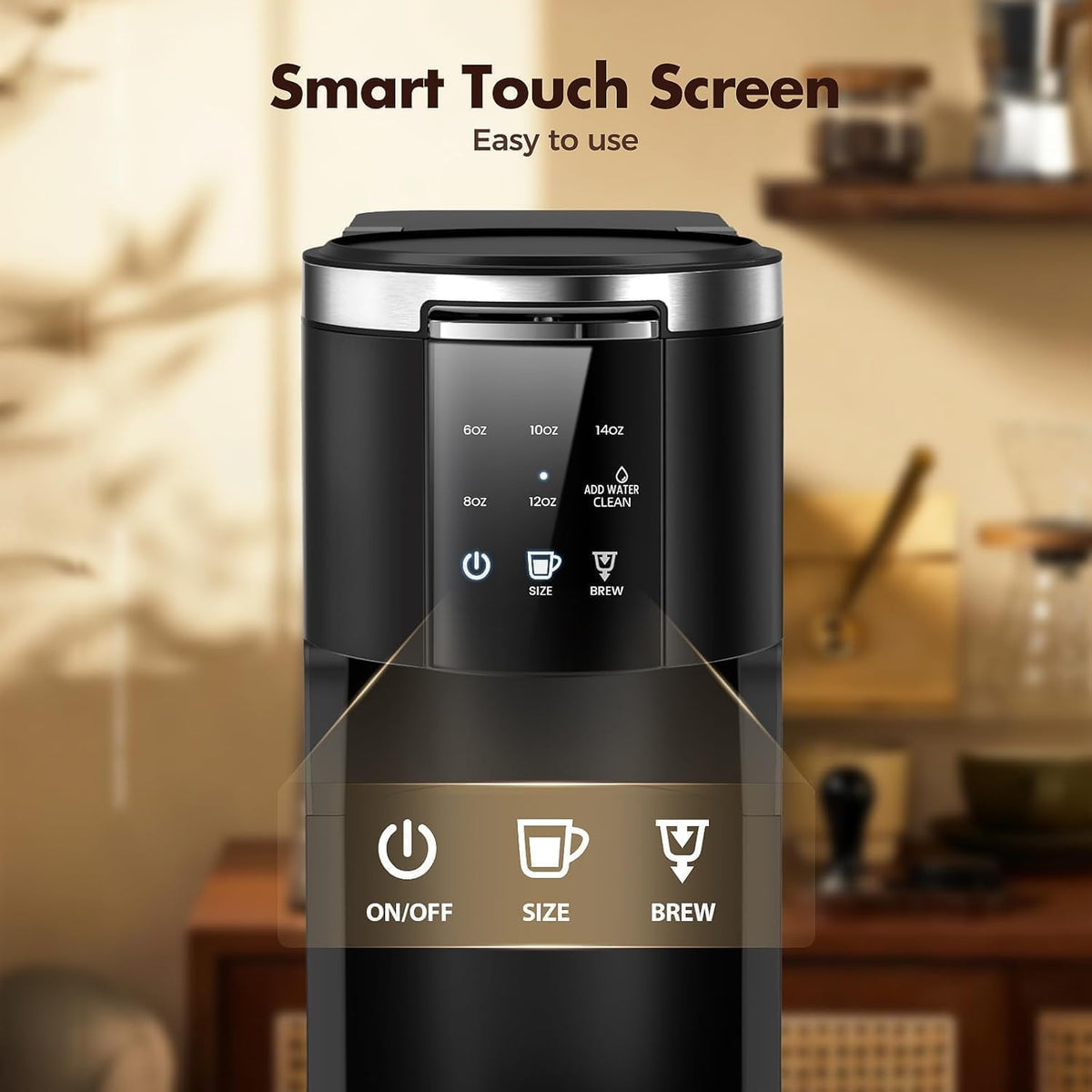Single Serve 2 in 1 Coffee Maker with 40oz Removable Water Reservoir X653