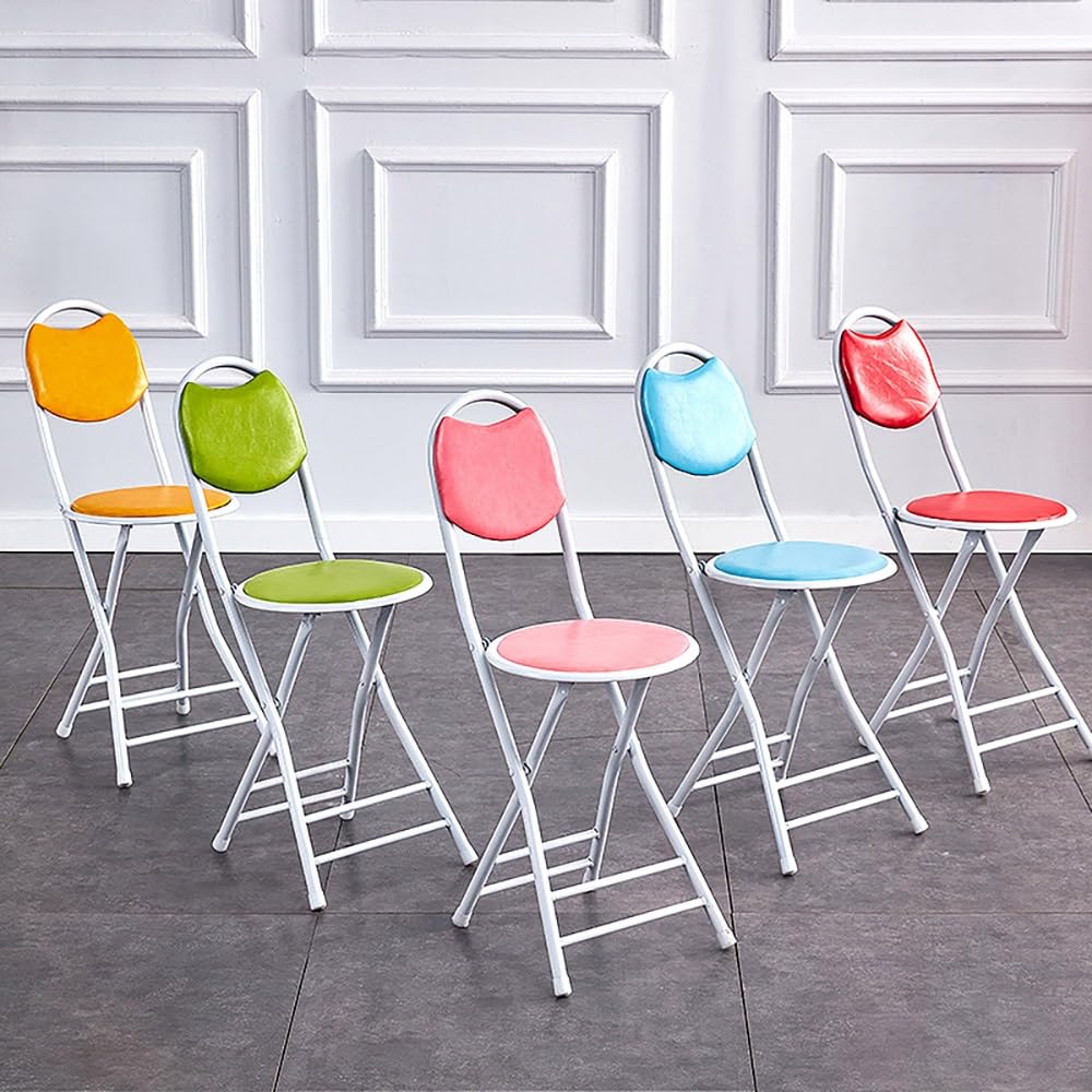Folding Bar Stool with Padded Cushion Back T7032