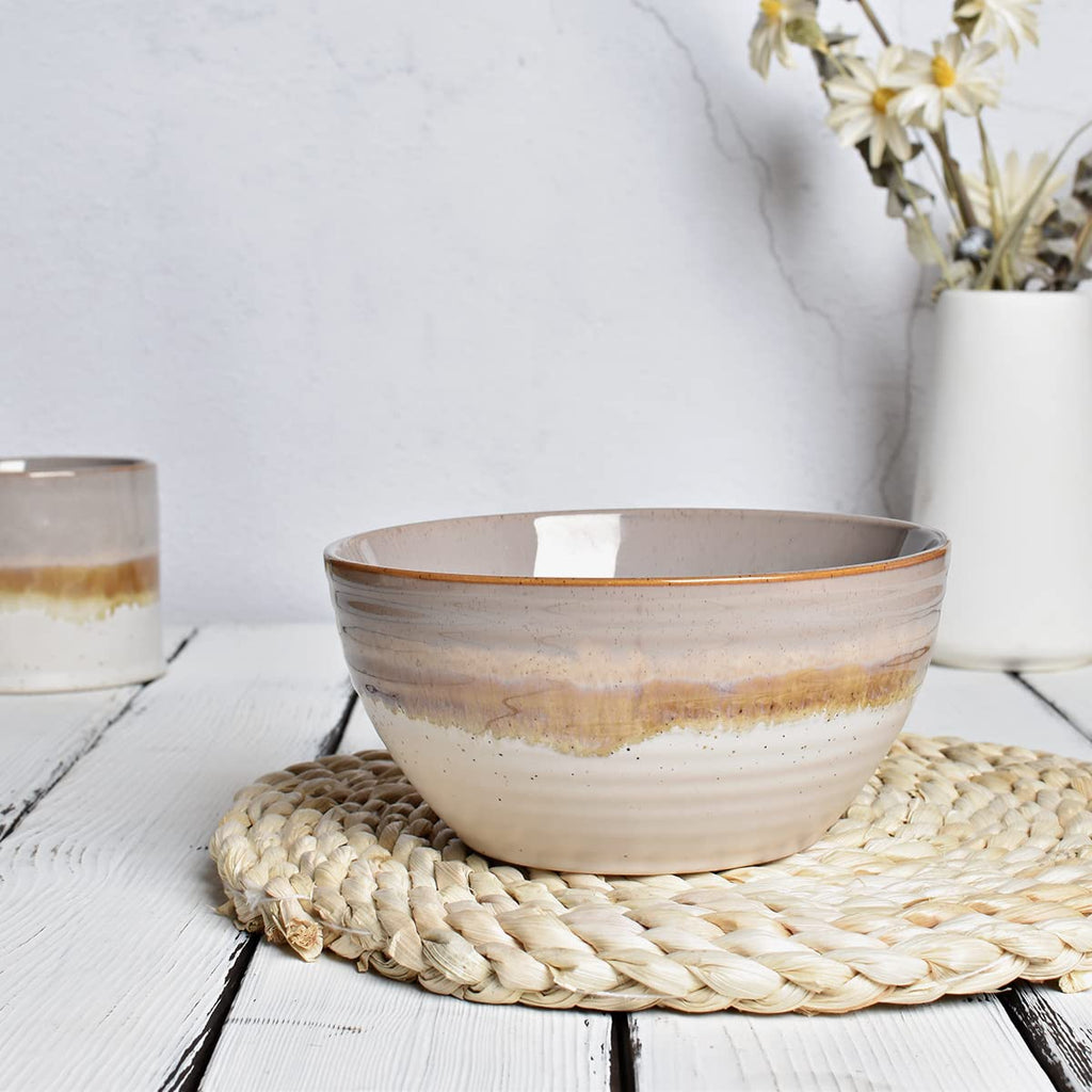 Ceramic Cereal Bowl Set of 4, 26 Oz, 6 in R518168