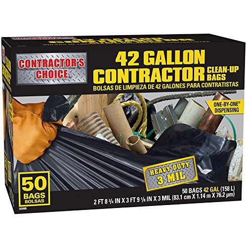 42-Gallon Outdoor Construction Trash Bags X151