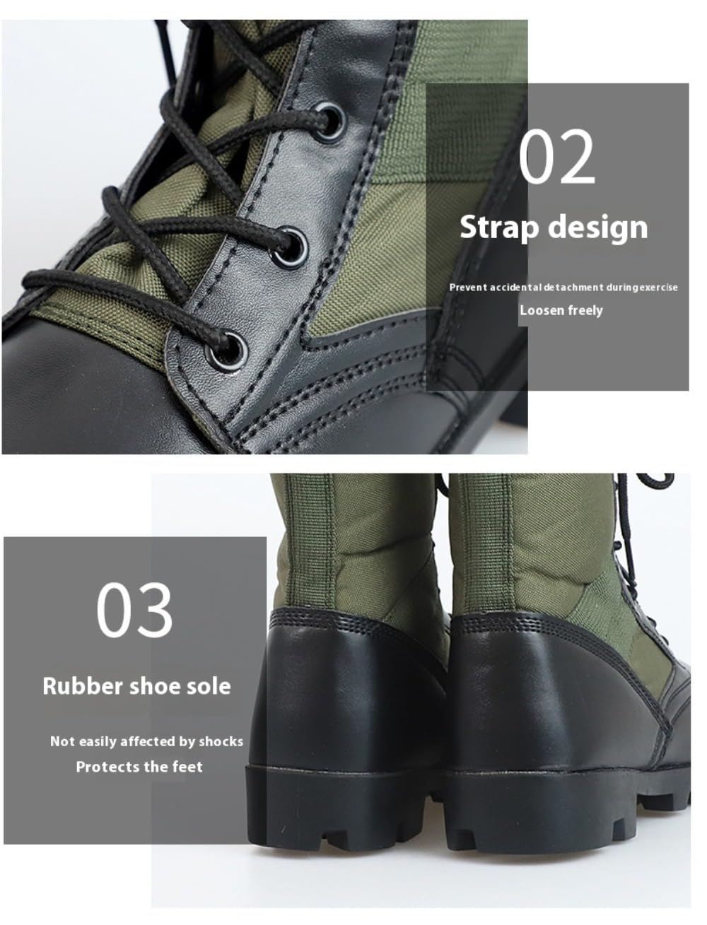 Lightweight Waterproof Leather Tactical Boots R356564