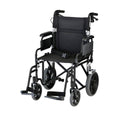 Lightweight Transport Chair with Locking Hand Brakes, Black S772