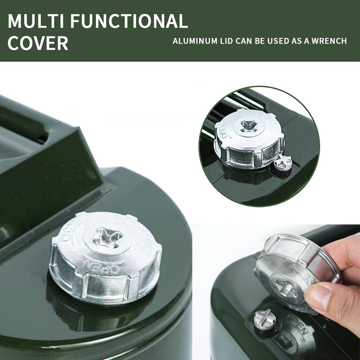 5 Gallon Metal Watering Can with Removable Spout I73893