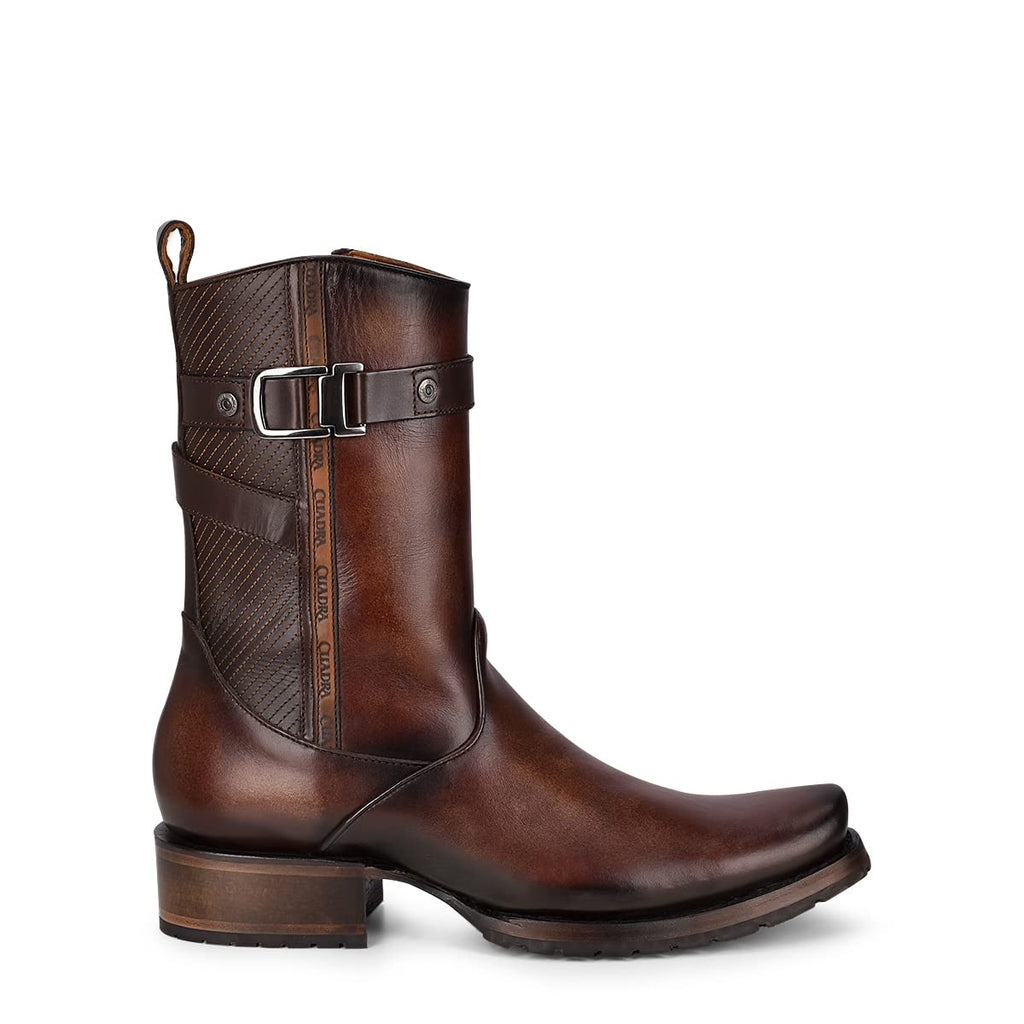 Bovine Leather Boot with Zipper F60288