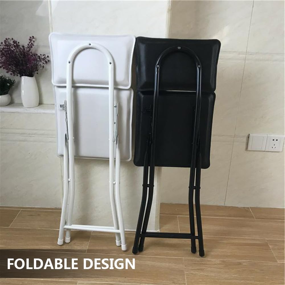 Foldable Counter Height Stool with Backrest F587241