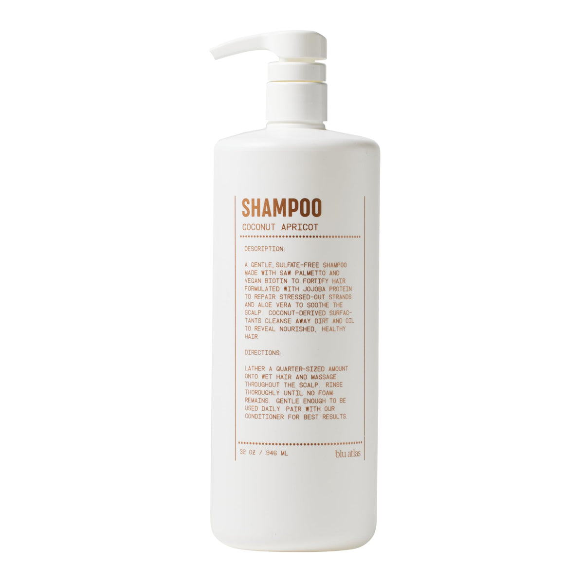 Shampoo and Conditioner Bundle Coconut Apricot 32 oz X6247