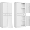 Metal Storage Cabinet with Adjustable Shelves and Drawers I21420
