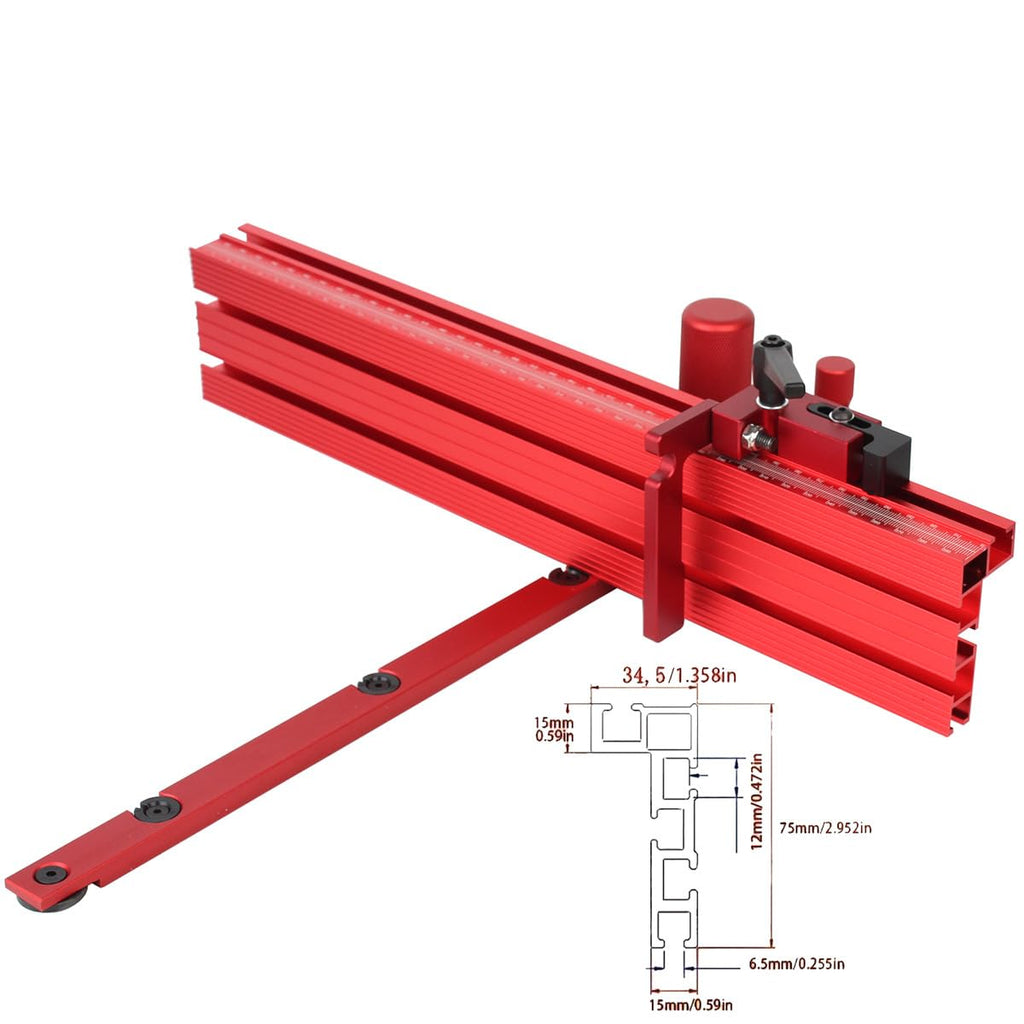 Table Saw Precision Miter System with Miter Fence & Bar Q133