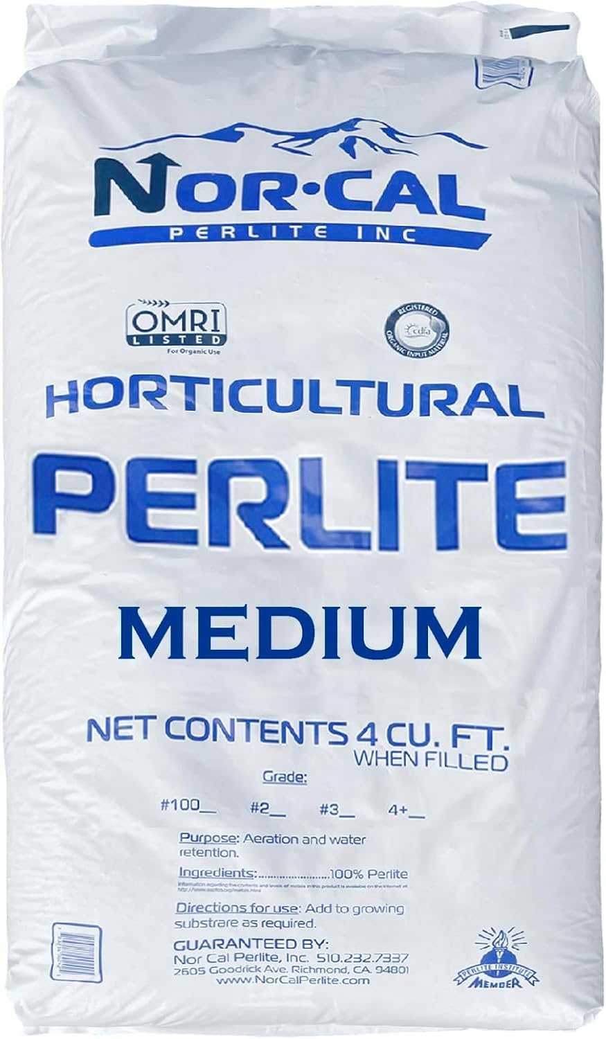 Perlite Horticultural Medium Grade Soil Additive 4 Cubic Feet 1 Bag T91354