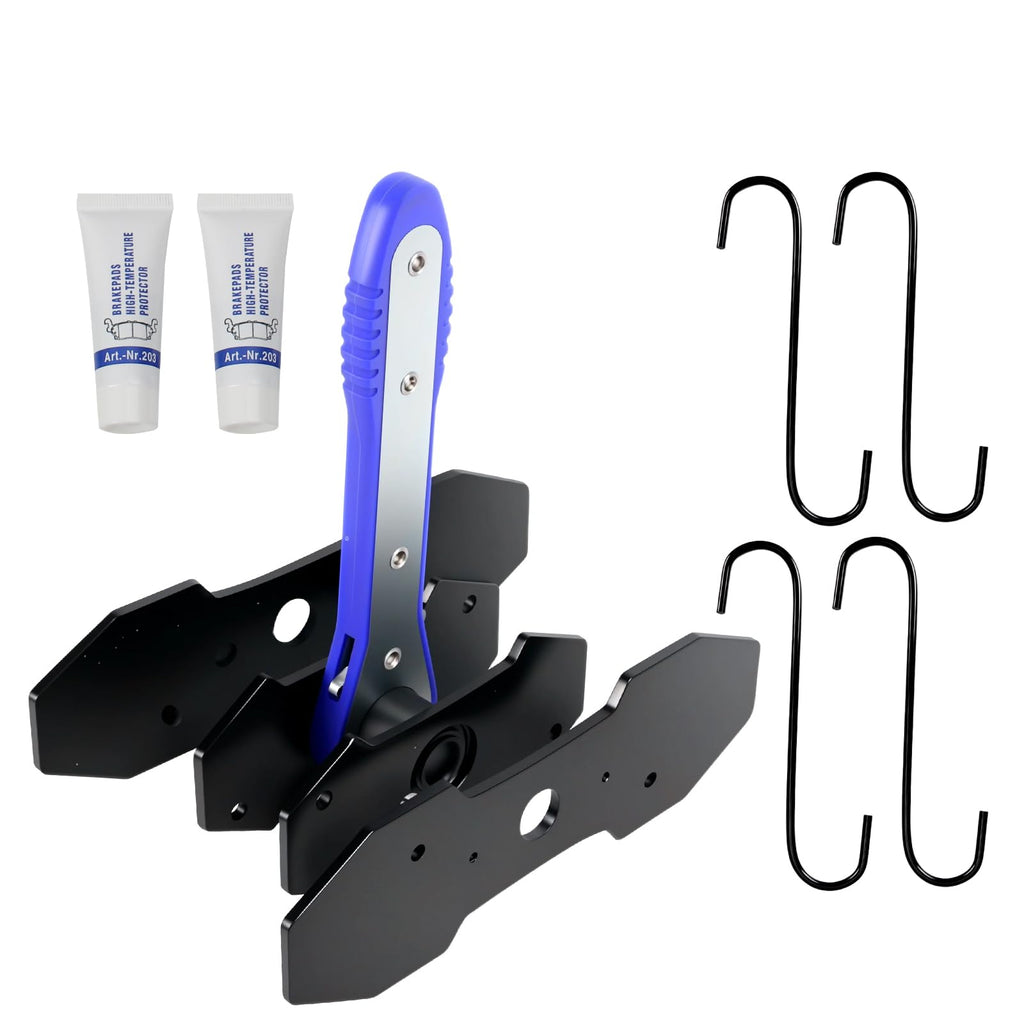 Brake Caliper Compression Tool Kit with 4 Hooks & Steel Plates J157