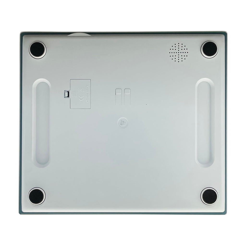Digital Scale, Extra-Wide 13x15 Glass Platform, Slate Blue L672542