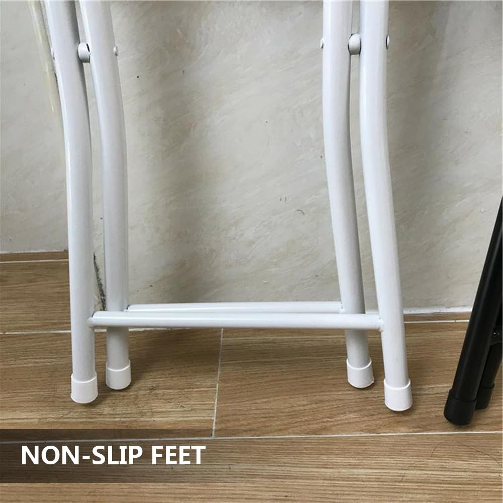 Foldable Counter Height Stool with Backrest F587241