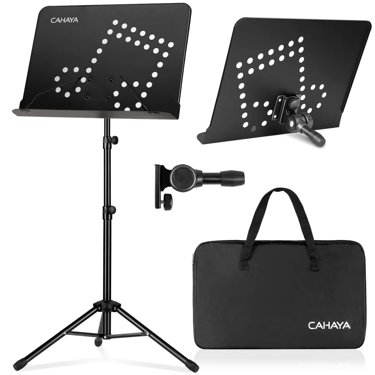Adjustable Metal Sheet Music Stand with Carry Bag T428953