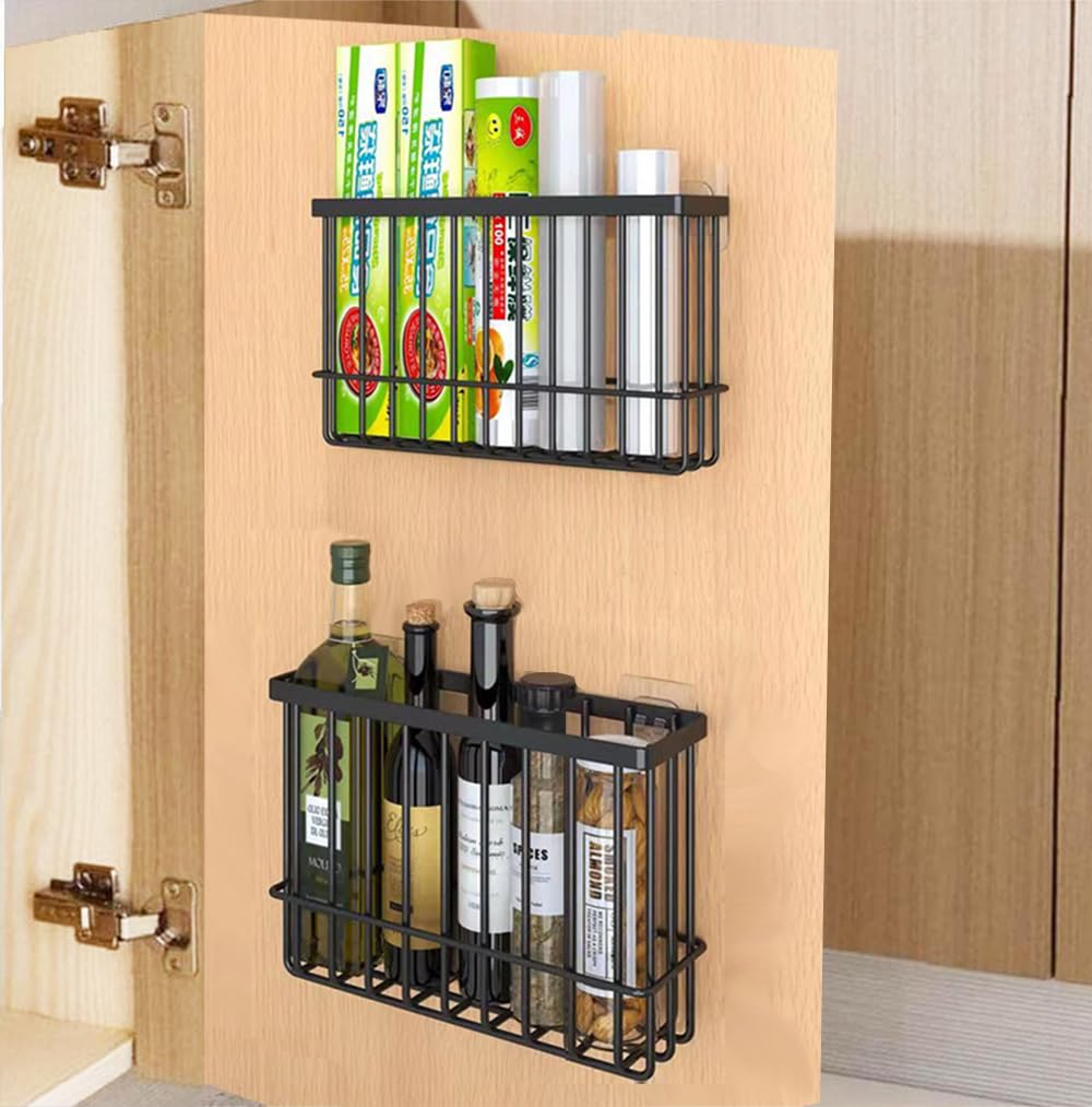 Self Adhesive Wall Mounted Storage Box (Black) W9856