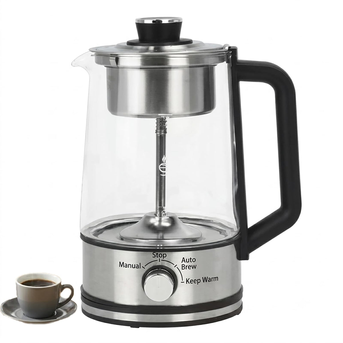 10-Cup Borosilicate Glass Electric Percolator Coffee Pot Q326860