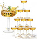 24 Pack 6oz Plastic Martini Glasses N3439