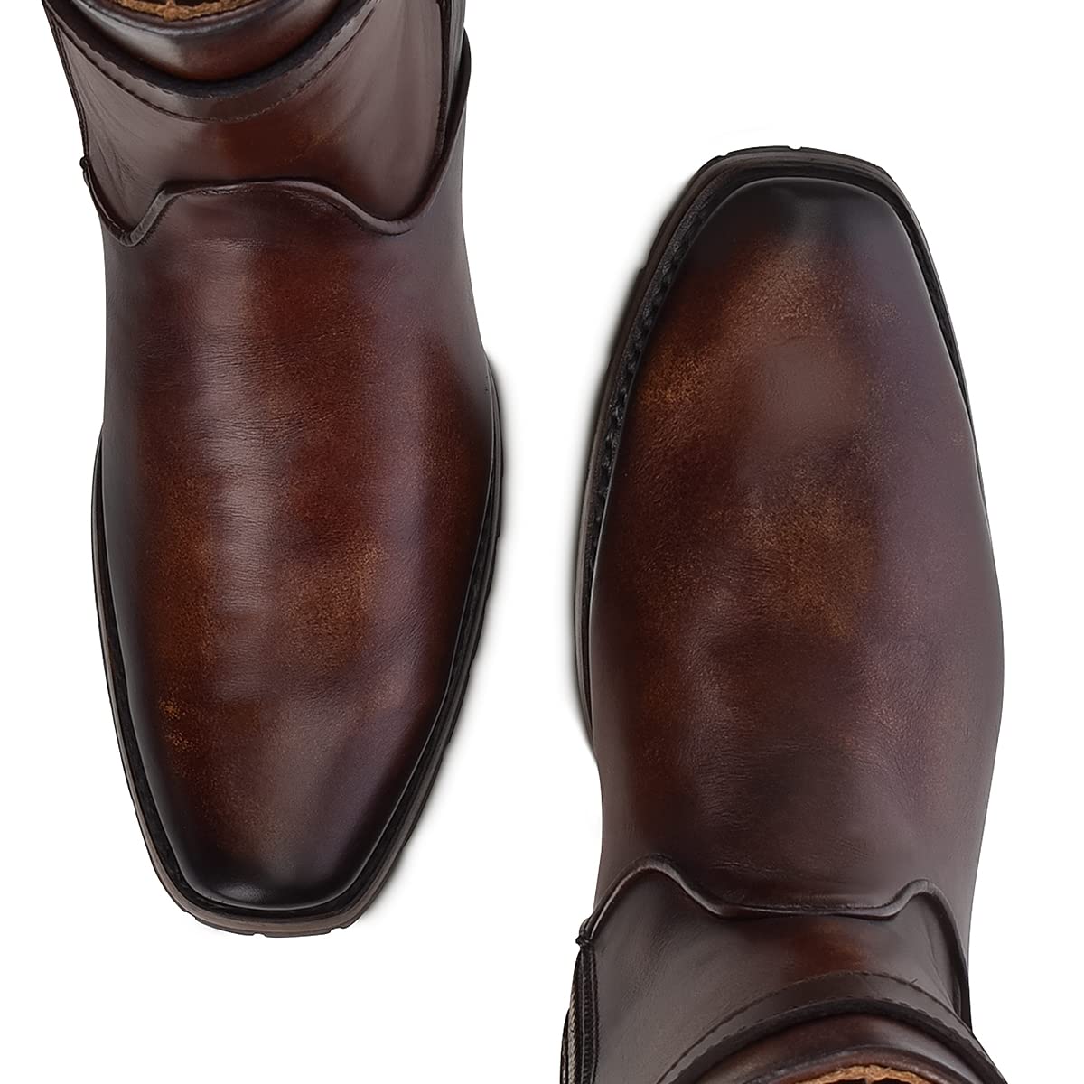 Bovine Leather Boot with Zipper F60288