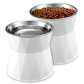2 Pcs Elevated Cat Bowls F243