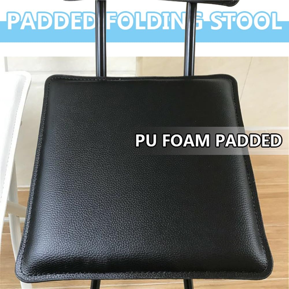 Foldable Counter Height Stool with Backrest F587241
