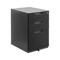 3-Drawer Black Mobile File Cabinet with Lock D387260