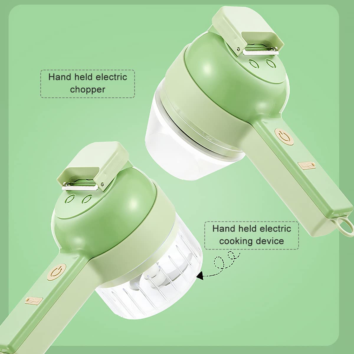 4 in 1 Handheld Electric Vegetable Cutter Set USB Rechargeable E321