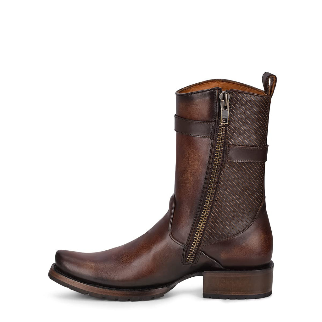 Bovine Leather Boot with Zipper F60288