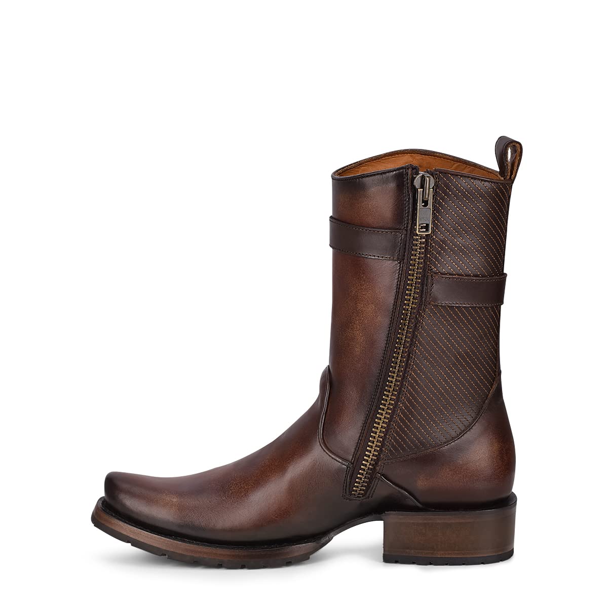 Bovine Leather Boot with Zipper F60288