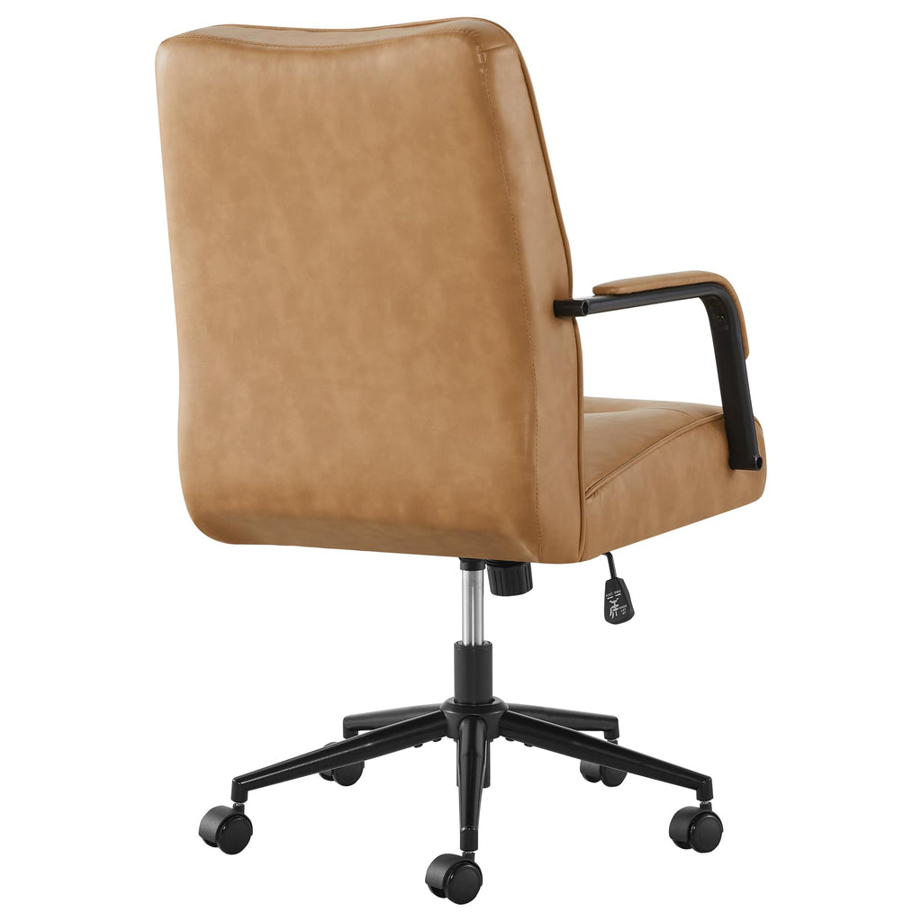 Ergonomic Faux Leather Office Chair with Lumbar Support A1787