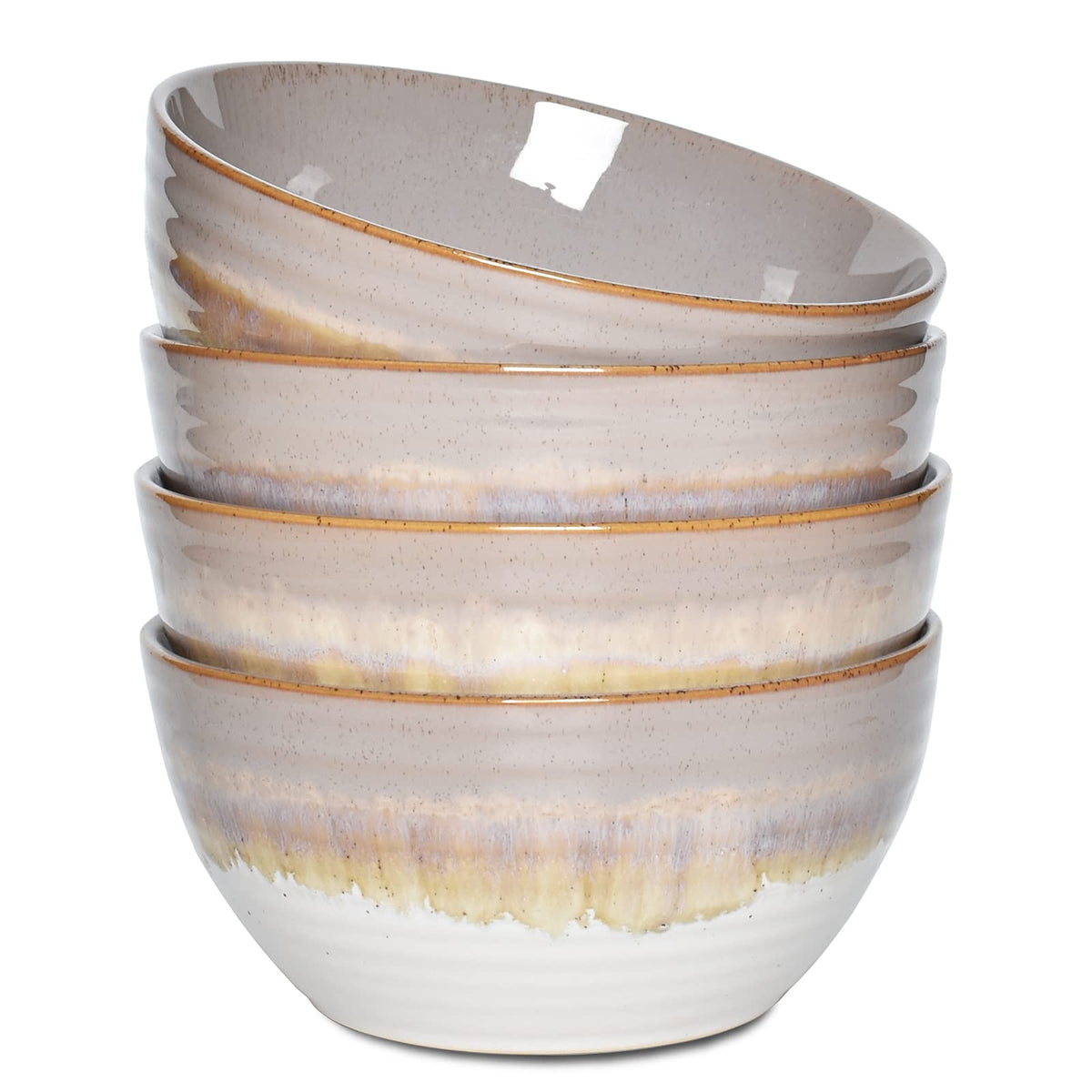 Ceramic Cereal Bowl Set of 4, 26 Oz, 6 in R518168