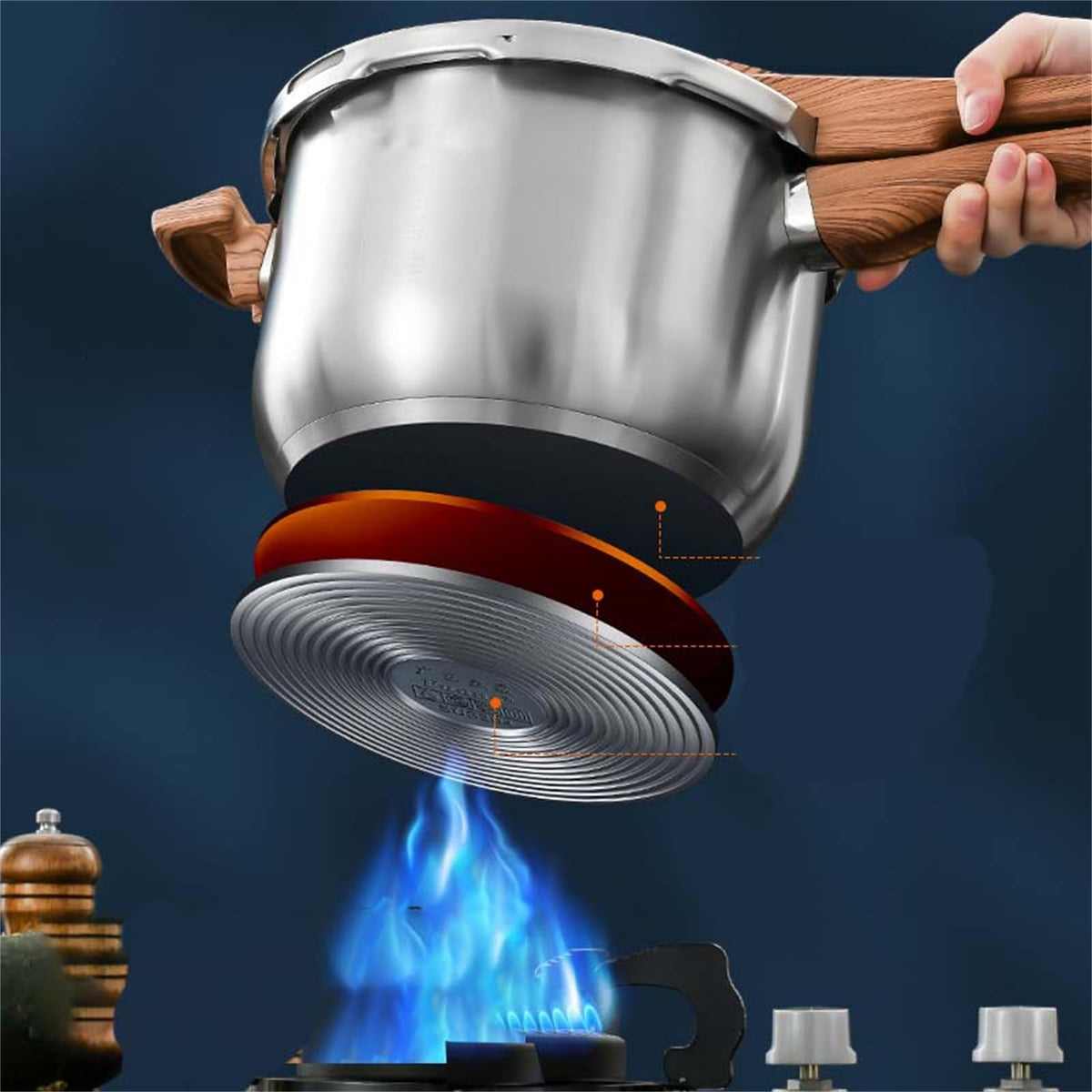 304 Stainless Steel 3L Pressure Cooker F94287