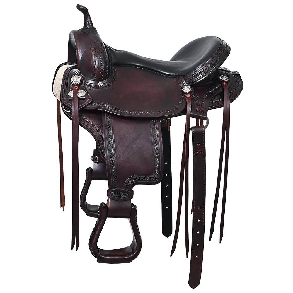 Dark Brown Western Saddle A377