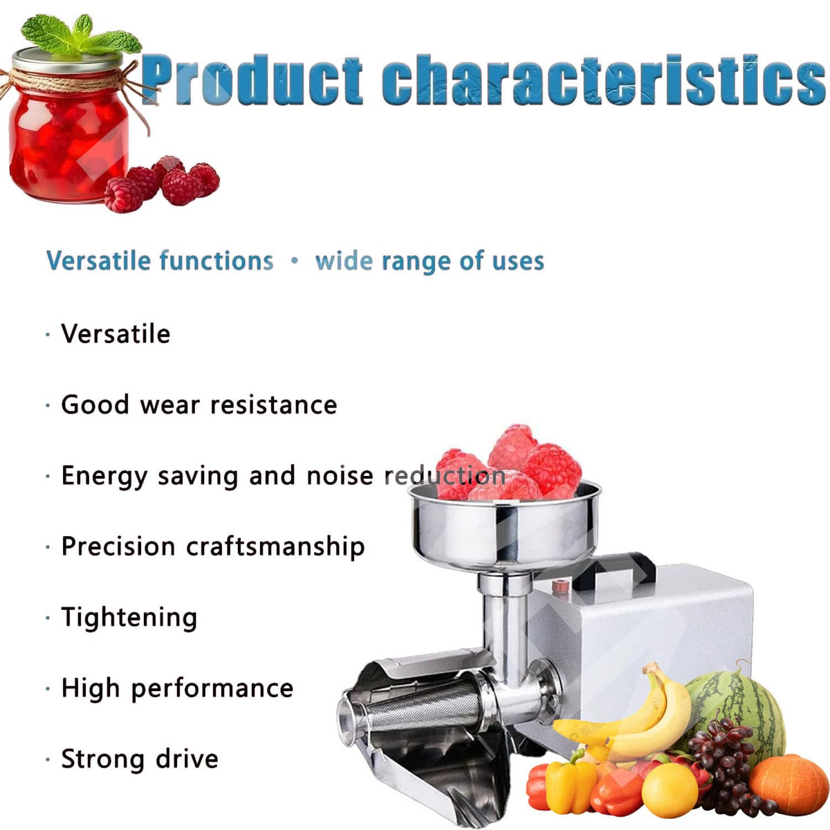 450w Stainless Steel Electric Tomato Strainer Machine D327772