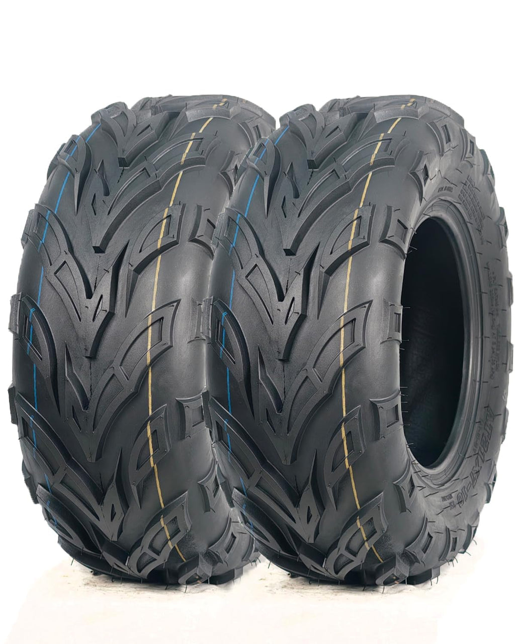2 Pack 19x7-8 ATV Tires 4PR Tubeless All Terrain N180862