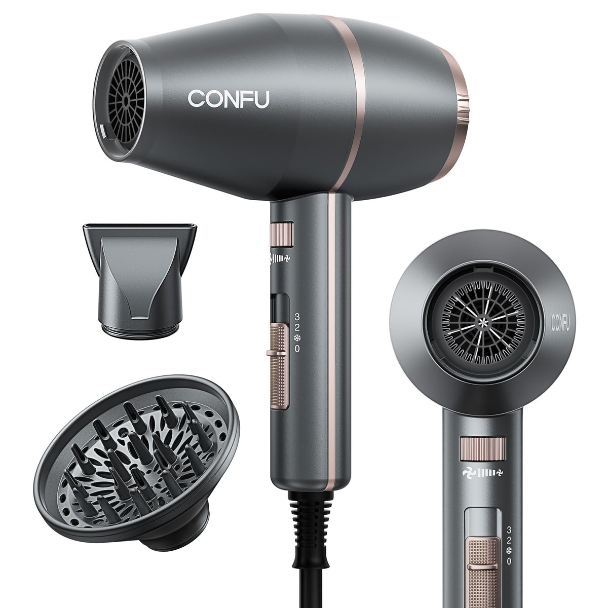 Ionic Hair Dryer with Diffuser 1875 Watt G738