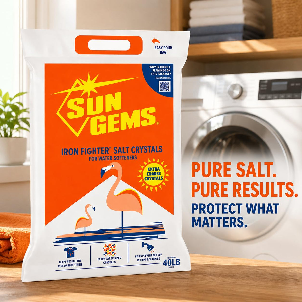 Water Softener Salt Crystals 40 lb 2 Pack A783