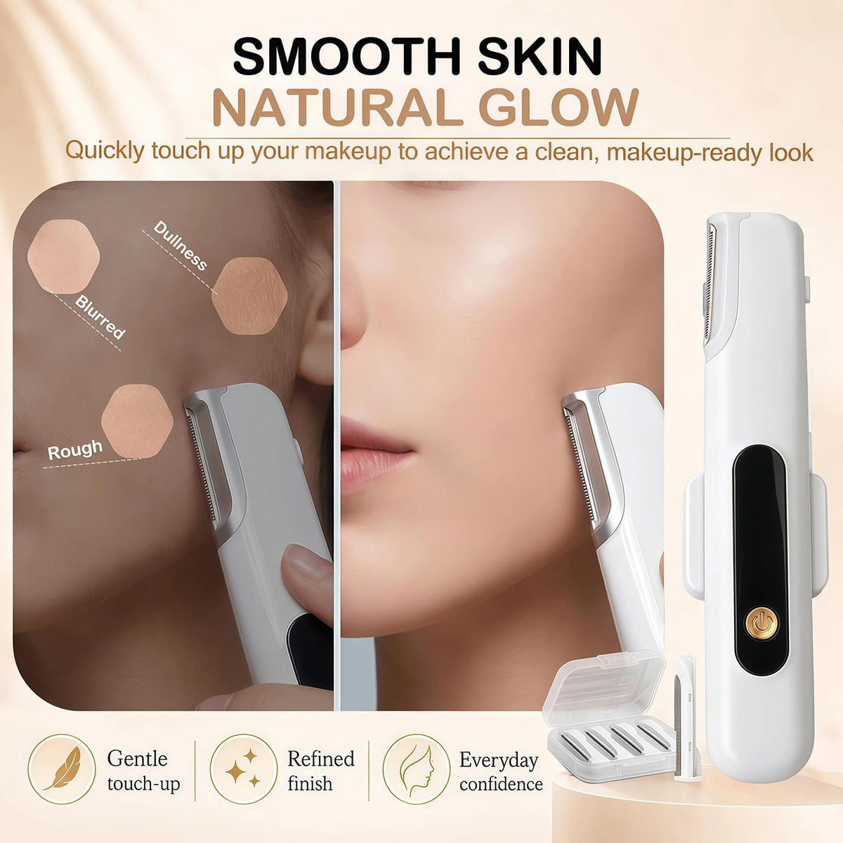 Sonic Dermaplane Razor with 5 Refill Blades T551914