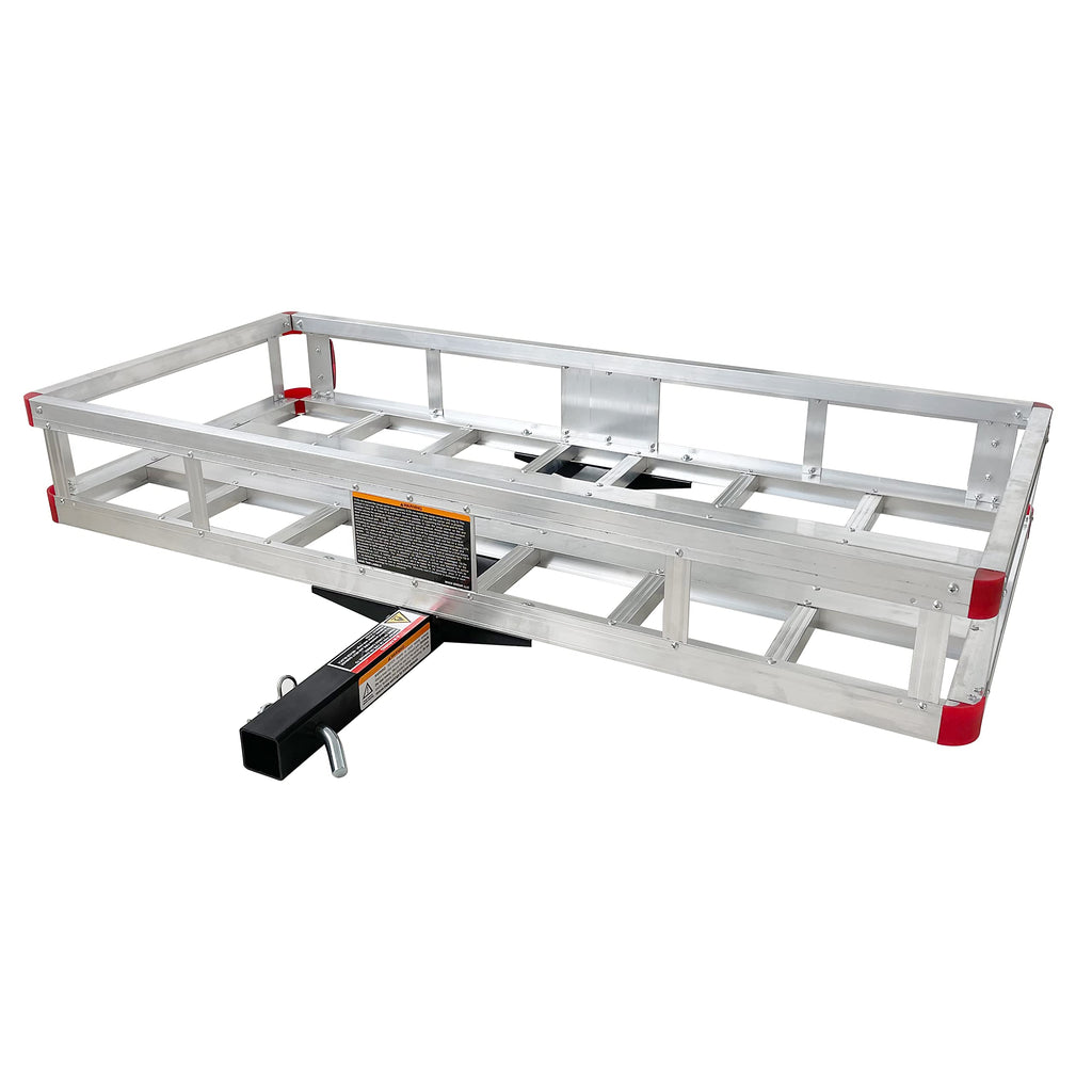Aluminum Hitch Cargo Carrier with High Side Rails J9148