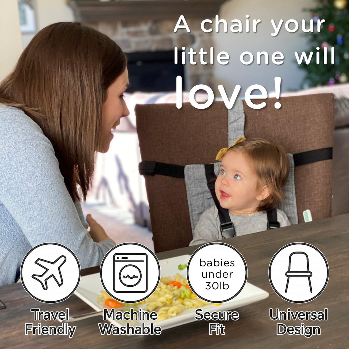 Compact Travel High Chair Portable Baby Harness Seat K843964