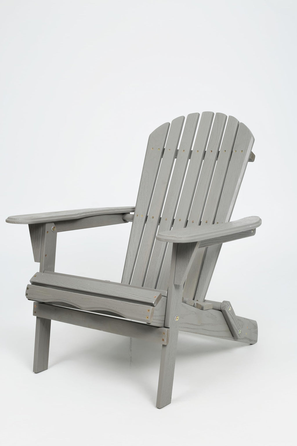 Wood Lounge Patio Chair Set of 2, Folding Adirondack Chairs, Solid Cedar Wood Y778283
