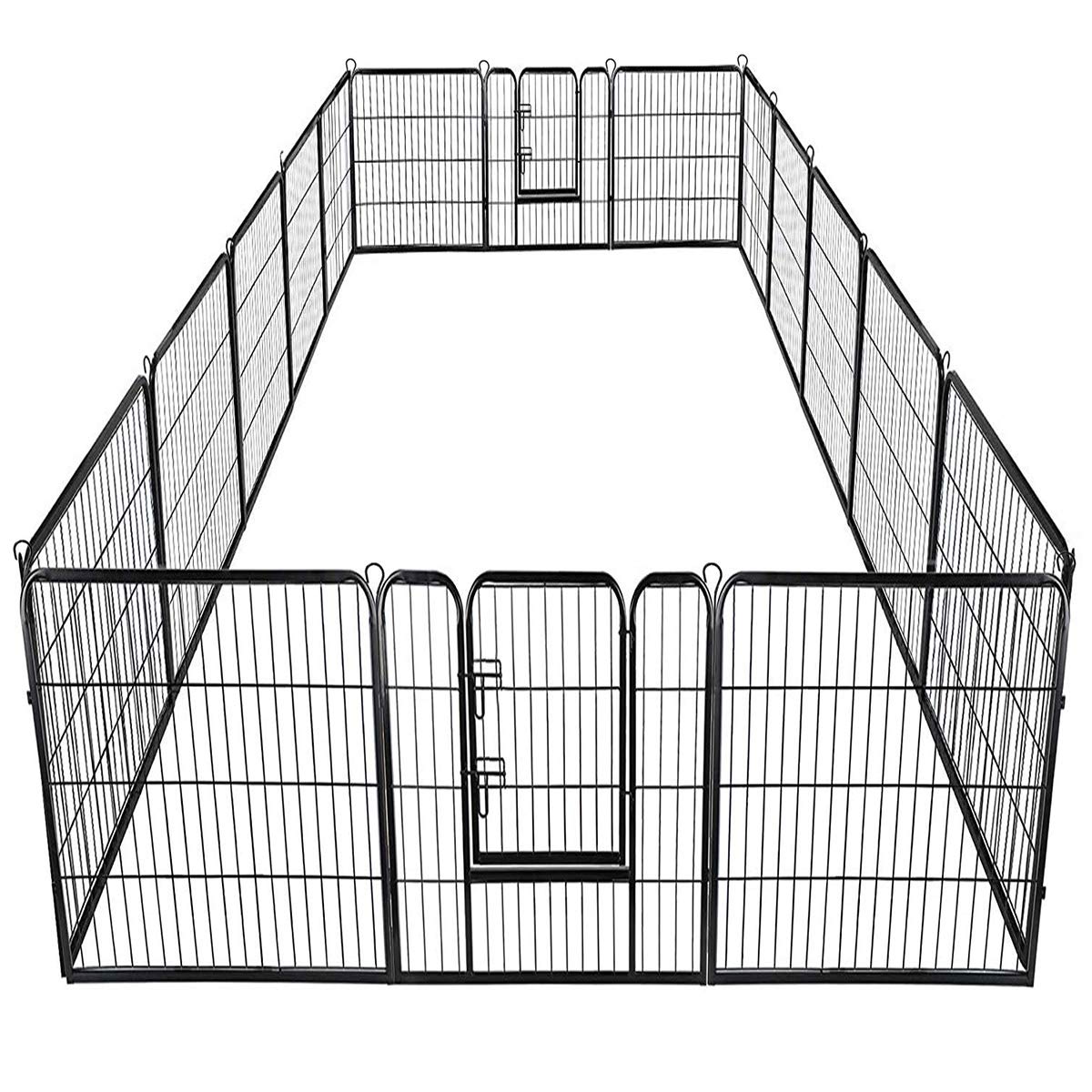 16 Panel Metal Pet Playpen with Door K6945