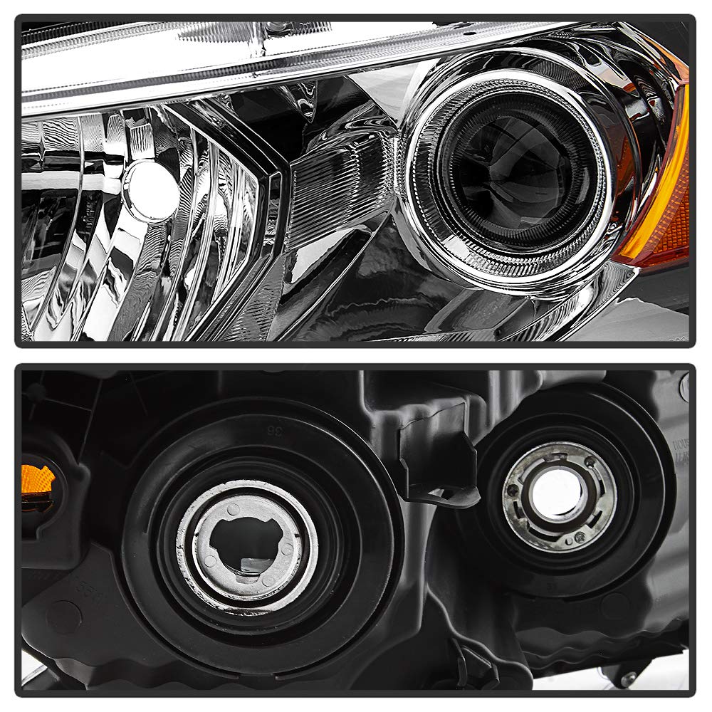 Chrome Housing Headlights Headlamps S7212