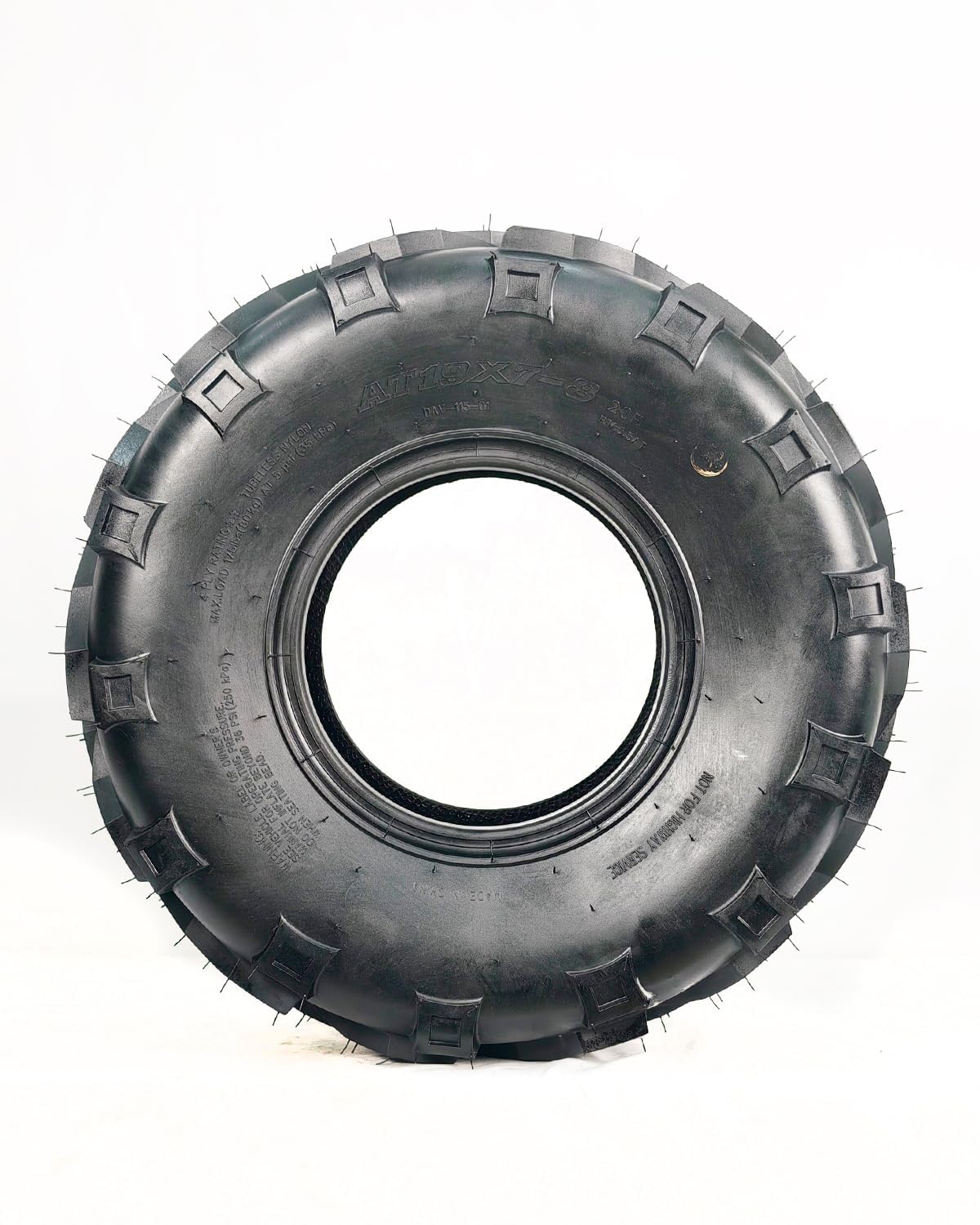 2 Pack 19x7-8 ATV Tires 4PR Tubeless All Terrain N180862