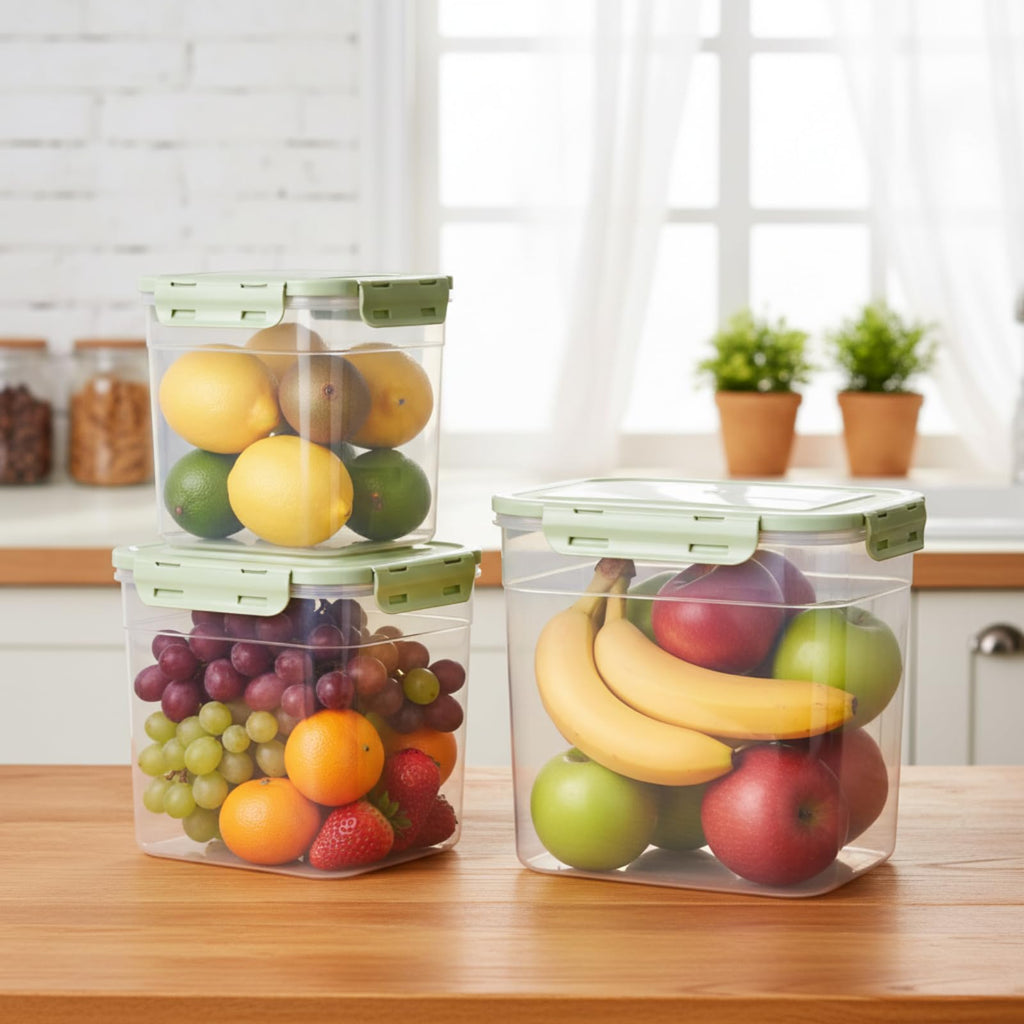 6 Pcs Dog and Cat Food Storage Containers with 2 Scoops E916494